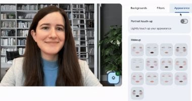 Google Meet now enables AI makeup during video calls
